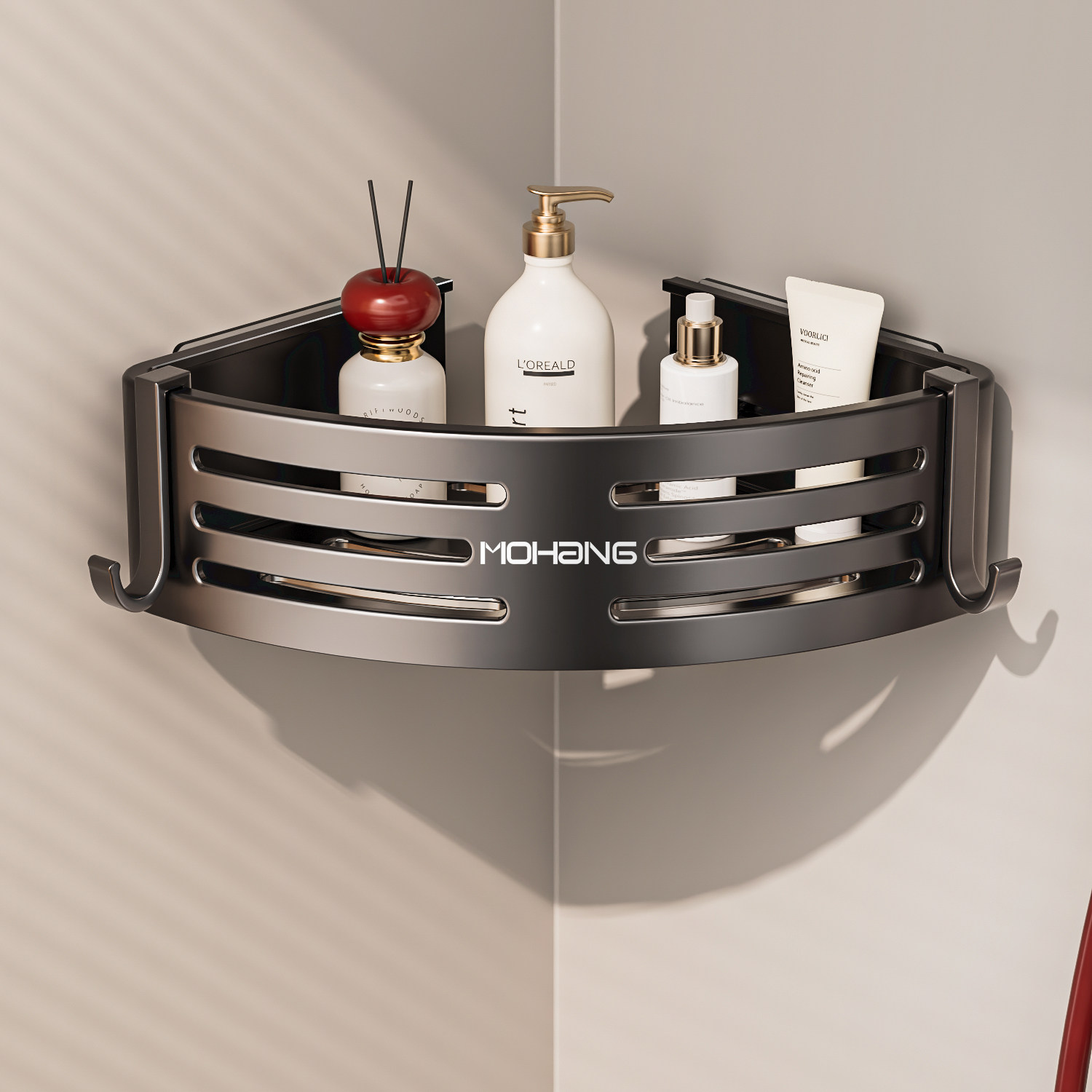 免打孔浴室卫生间置物架厕所洗手洗漱台墙上三角收纳淋浴洗澡壁挂,家庭/个人清洁工具,浴室角架/置物架,淘宝优惠券,粉丝福利购,淘宝优惠卷