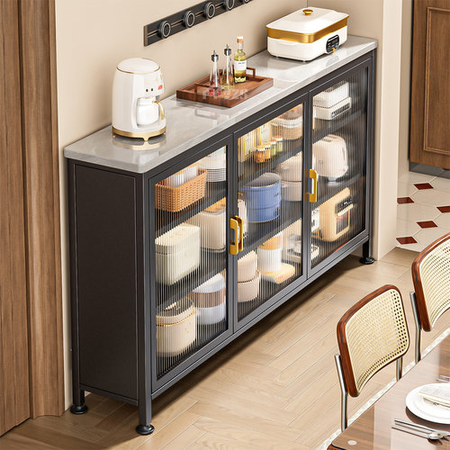 厨房收纳置物架落地岩板收纳柜