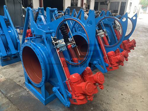 F9T43X电动/气动推杆眼镜阀又称8字扇形眼镜阀F643XC-1.5/2.5/6C