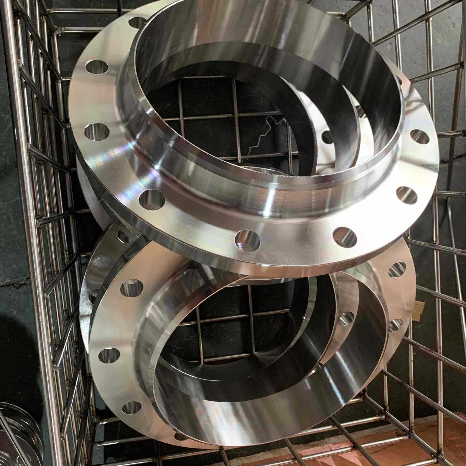 带颈对焊大口径法兰对焊法兰WN长颈法兰盘HG20595-09锻打316L材质