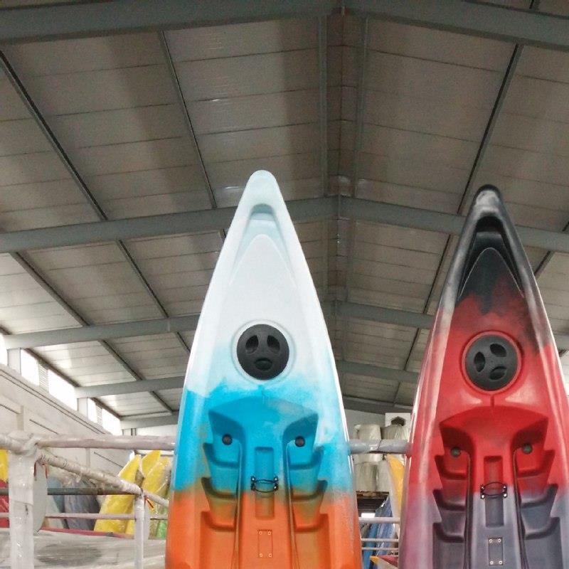 厂家直销3米单人平台舟塑料皮划艇钓鱼艇