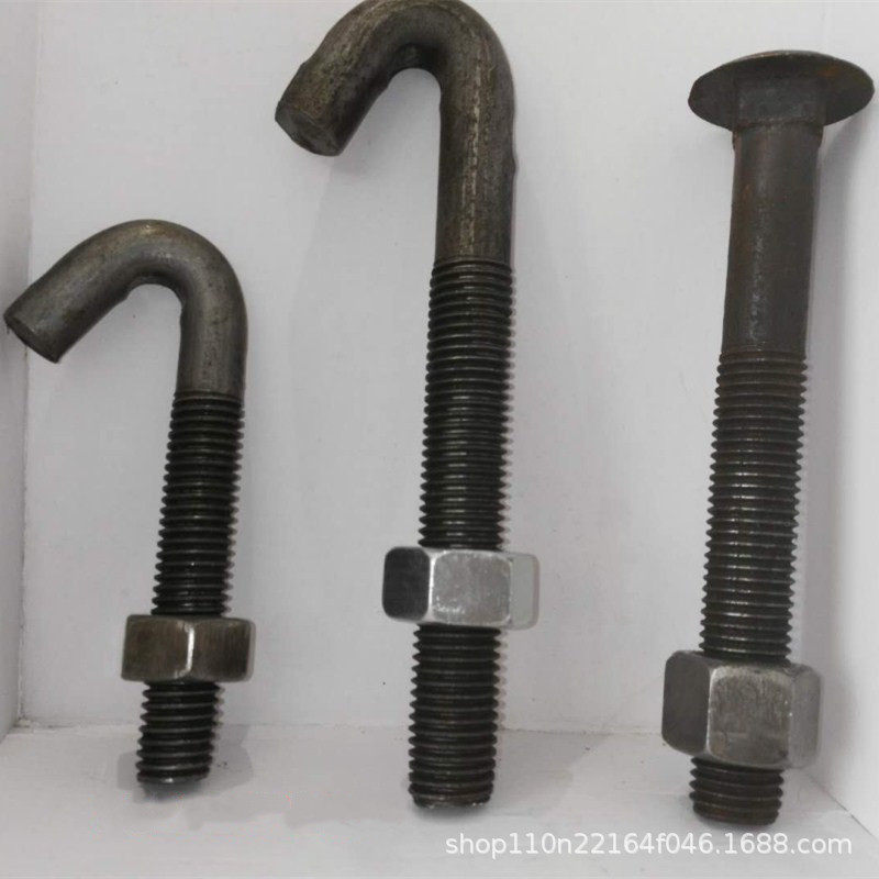M12M14M16挂钩螺丝地脚矿用筛网螺栓机械配件7字形螺丝螺丝紧固