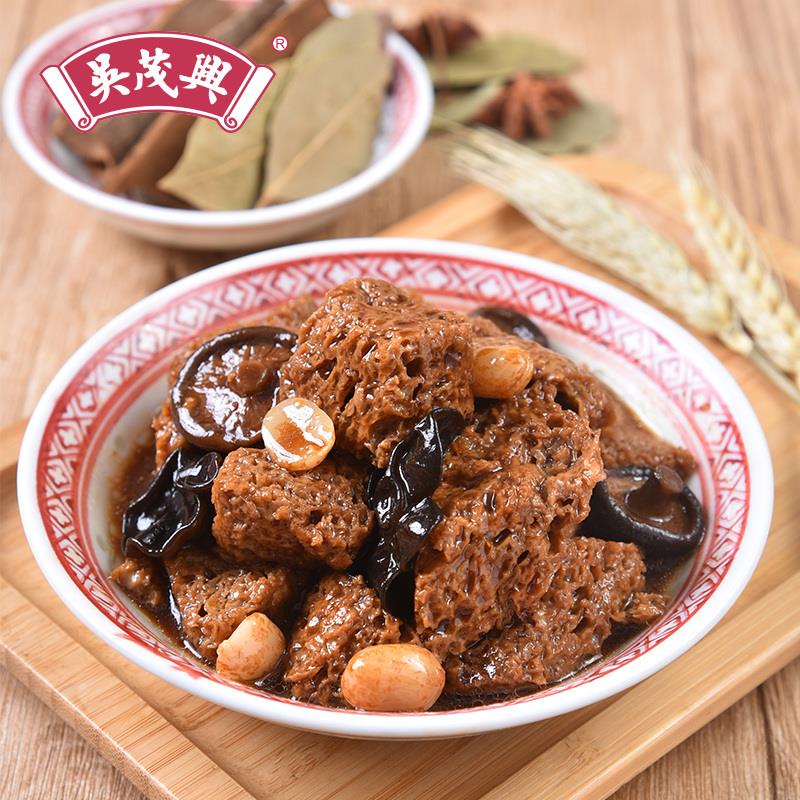 速发吴茂兴四鲜下饭上海口味烤麸预制菜四喜烤夫浇头凉拌冷菜速食