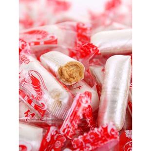 大连特产虾糖大虾酥糖老式怀旧零食袋装花生糖结婚庆喜糖果年货节