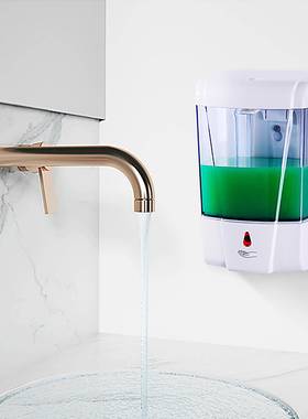 智能感应皂液免打孔自动器皂机店家用给63209皂器液挂壁式自酒动