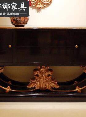 意式玄关柜轻奢餐边柜高档柜装饰设入67110计户对正门客厅墙边柜