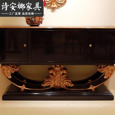 意式玄关柜轻奢餐边柜高档柜装饰设入67110计户对正门客厅墙边柜