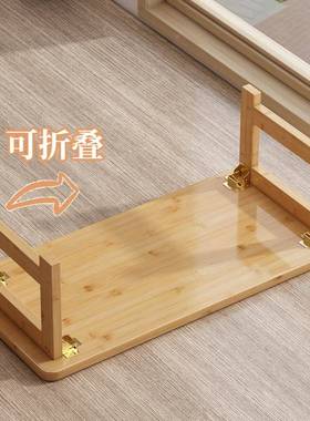 炕桌茶几免装F77HMJM8折炕叠茶桌楠人竹榻榻米飘窗实矮木懒家用几