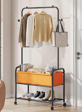 内衣帽架落地简易家用卧可室挂折52488叠移动多功能角落隔夜衣服