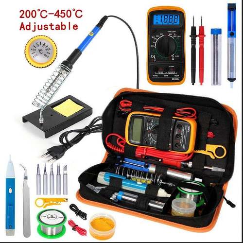功率内热数17646高电烙铁显可调温温电烙笔恒万用表组合套装维修