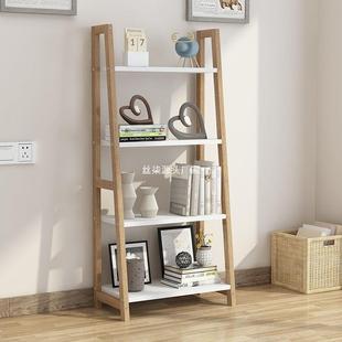 梯形木落地多层学易生书架省空间客厅卧书房室简置物储物架实XYIQ