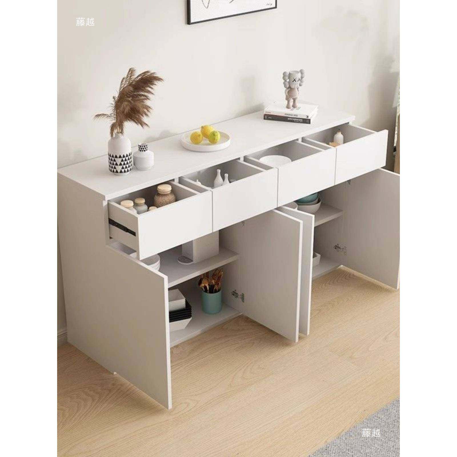 蜂户窝14766铝型房餐厨边柜靠墙一体客厅茶水吧台置物桌小收纳窄柜,影音电器,DIY配件,淘宝优惠券,粉丝福利购,淘宝优惠卷