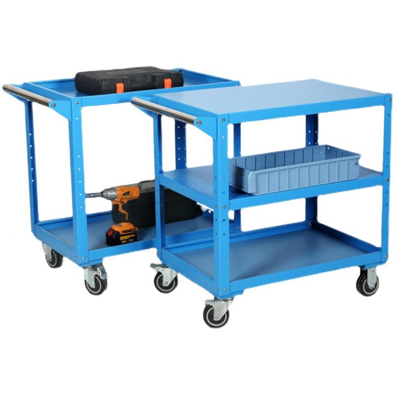 多功能重型加厚工具车双料层物车间移OIA动钳钢工车制库房工具手