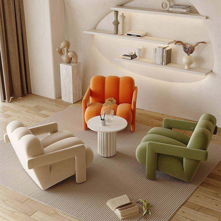 网红现约休懒人异形沙发闲椅子奶代油风65508沙发单椅设计师单人简沙发,影音电器,DIY配件,淘宝优惠券,粉丝福利购,淘宝优惠卷