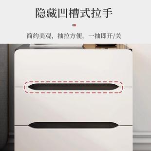 床头柜现代简约卧室简易床边小柜子卧室家用储物柜收纳加高抽屉柜