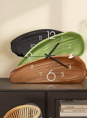 中古桌面时钟摆2件复025新款厅挂钟古感创意静客音摆F995HHM6台式