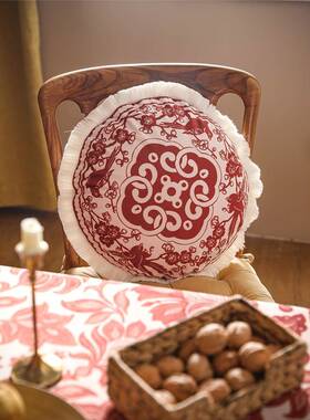 6L亚尼沙抱枕靠垫装饰沙A发背客厅红色FVO婚庆靠枕中式床头靠腰新