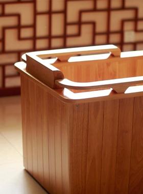 橡木电动加热冲浪泡澡木39731浴桶盆浴沐缸洗澡浴恒温泡澡桶木桶