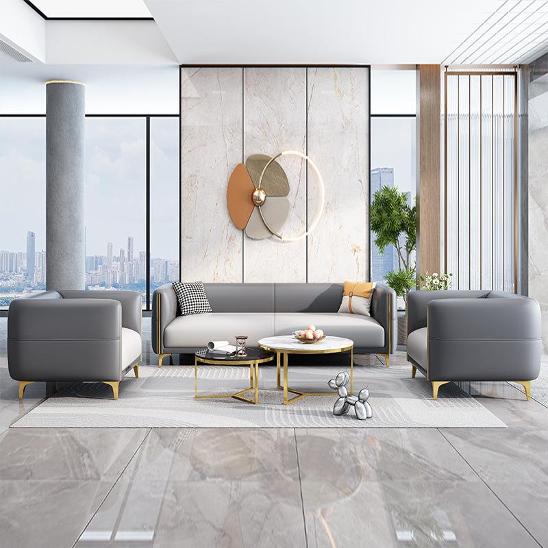 J约^办公沙发简客现代商务洽谈会接待休闲休息PDF几区办公室沙发