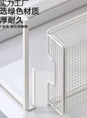 厨房家用分层悬27023挂挂篮柜下挂置物架桌下橱篮免打孔柜收纳吊