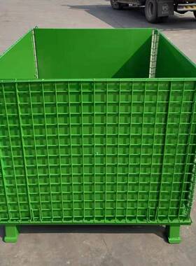 仓储笼折叠铁网框重型物流台车快递分拣筐仓库周转笼移动储物笼