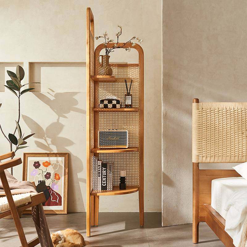 藤编角柜置物架全实木落地书架可移动收纳三角形墙角转角柜墙拐角,家装灯饰光源,其它灯具灯饰,淘宝优惠券,粉丝福利购,淘宝优惠卷