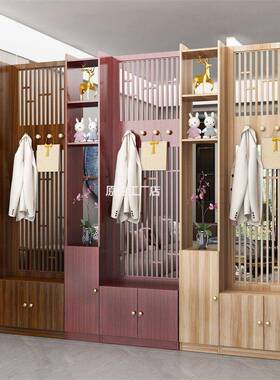 户新中式屏风断柜客厅35616现隔简约进门入间厅装代饰实木轻奢玄