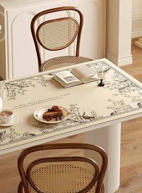 感塞式维尔法皮革餐面37133桌垫防水防油免洗防烫茶几边柜桌保护