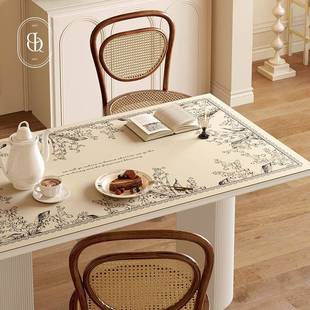 感塞式 维尔法皮革餐面37133桌垫防水防油免洗防烫茶几边柜桌保护