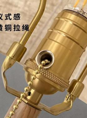 新中布艺茶几落地灯客厅沙式立发PBO旁边卧室头复古书房床阅读式