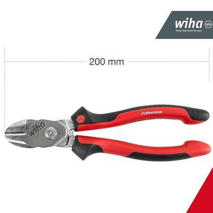 德国w进iha威嘴汉省力口钳口BiCUT铰接重斜型斜钳钢丝84338剪钳38