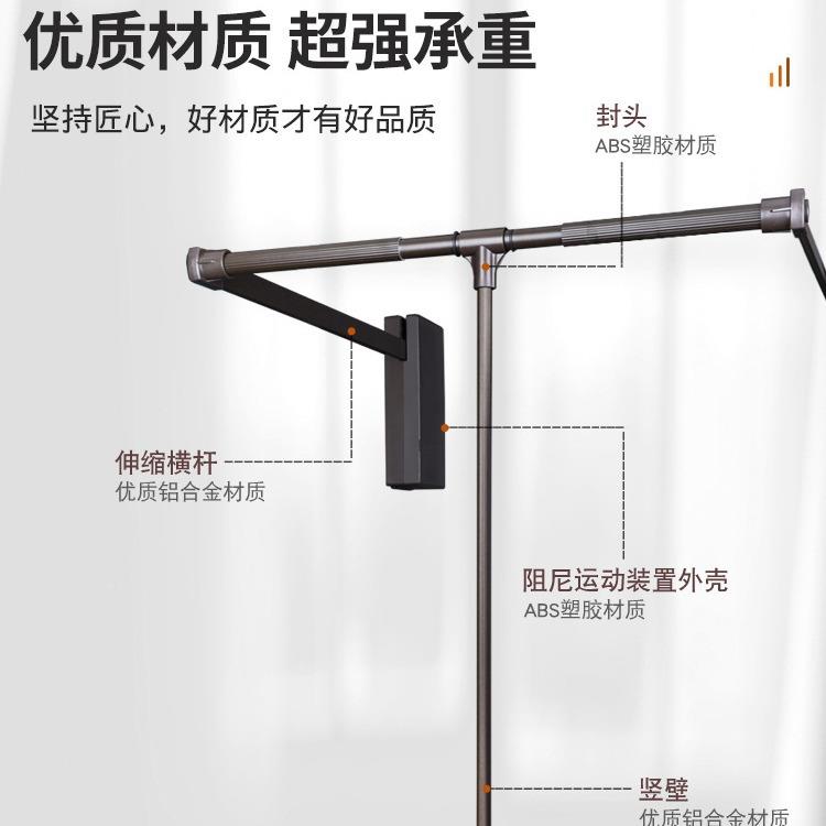 衣帽间衣柜下拉式挂衣杆衣橱降挂下升拉架伸缩衣杆衣柜衣WXT通拉