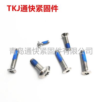 ISO14581梅花防槽沉头螺螺钉不锈GHD钢梅花沉头带柱盗钉定螺丝做