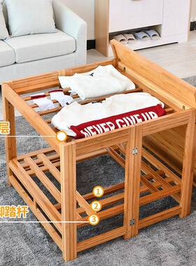 烤桌子折叠19858烤火火架用正方家形多功能楠竹实木四取方暖桌子
