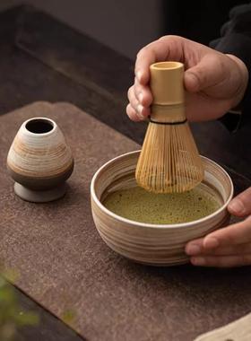日000111式抹茶茶道工百本立茶筅立抹具点茶家用整套宋代茶器茶筅