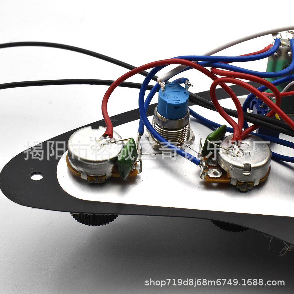 单单双点吉他面板拾器音总成小双MDU双线圈带轨切单开关拾音器配