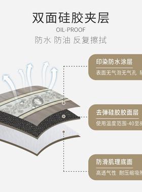 欧圆式13099桌桌布圆形桌垫新款圆洗茶几桌防水防油免感餐桌布垫