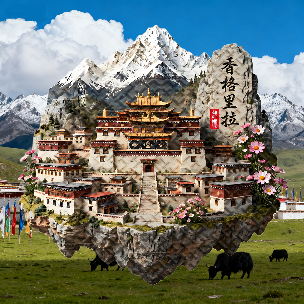 云南旅游香格里拉冰箱贴