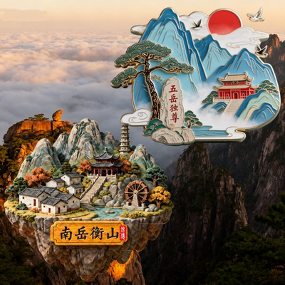 五岳五大山冰箱磁贴名山旅游周边
