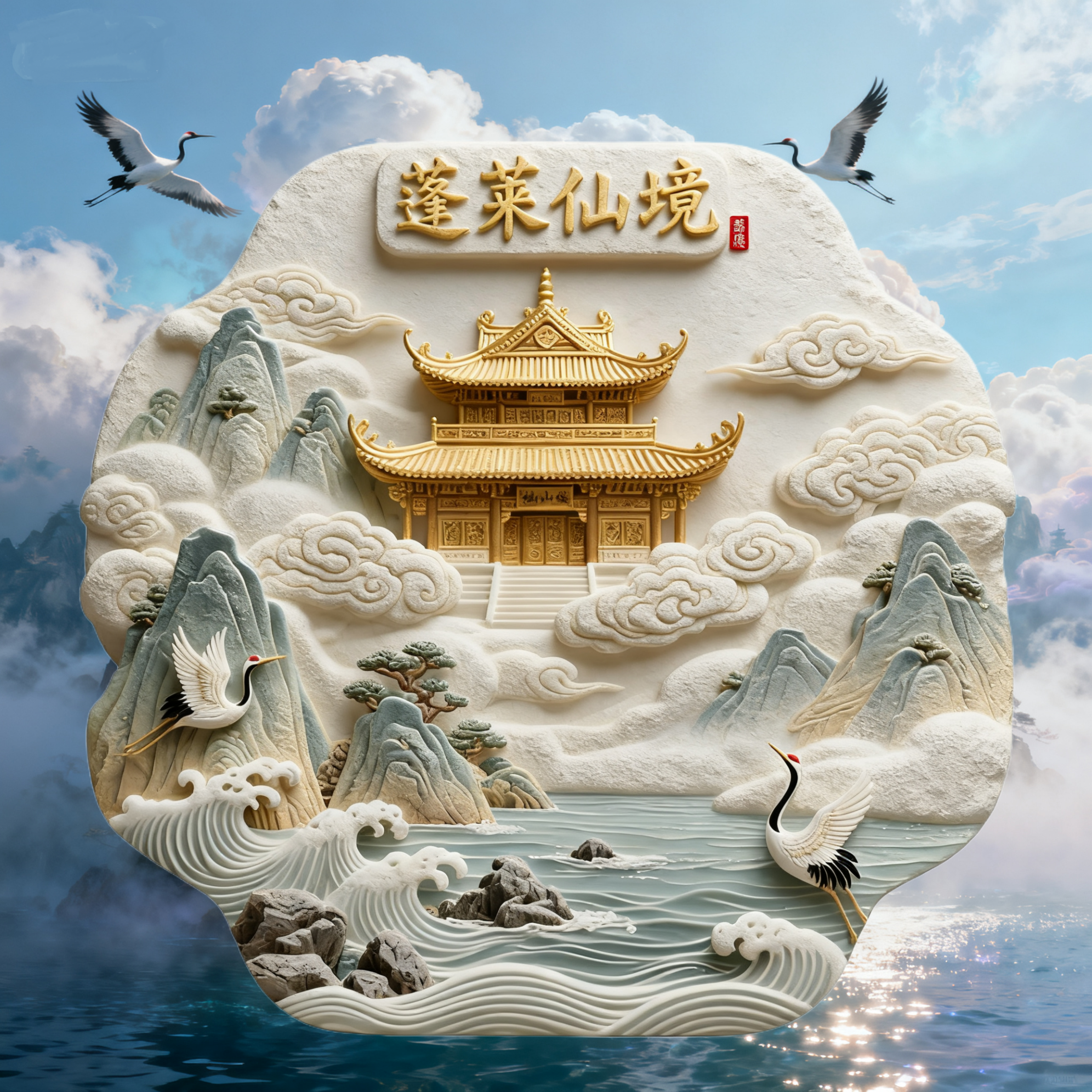 蓬莱仙境冰箱磁铁神话系列纪念品