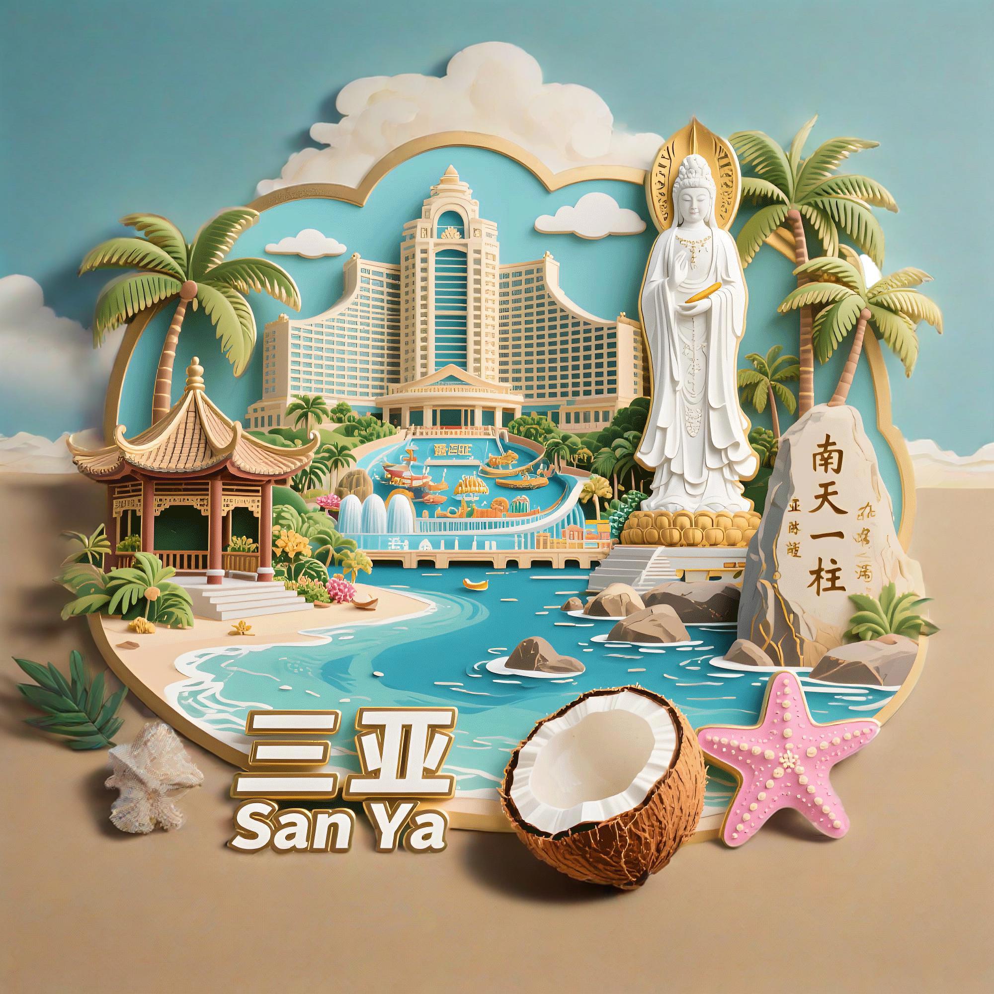 海南三亚金属磁吸创意冰箱贴