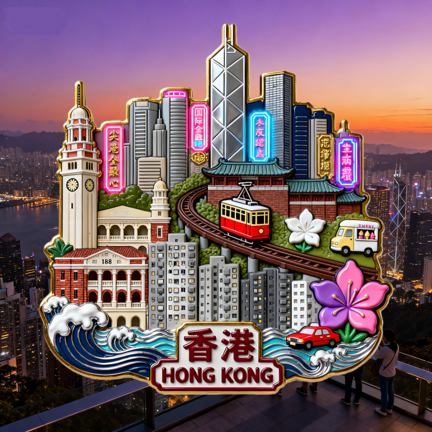 澳门旅游冰箱贴澳门网红景点