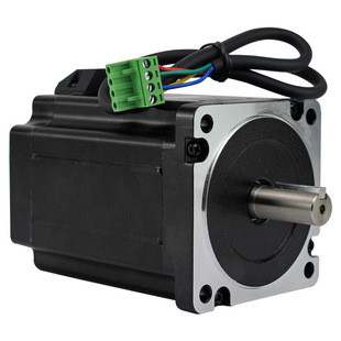 力川两相86步进电机8.5Nm/10Nm/12Nm双轴抱闸刹车步进LC86HS118