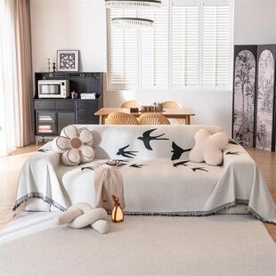 现代简约沙发盖布沙发巾四季通用防尘沙发套罩高级轻奢防猫抓垫巾