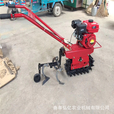8马力小型柴油履带微耕机梯田丘陵地施肥翻地机手扶链轨管理机