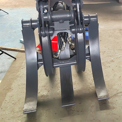 货物装卸挖机夹子抓木机 固定式随车液压旋转抓斗 单缸钢铁夹