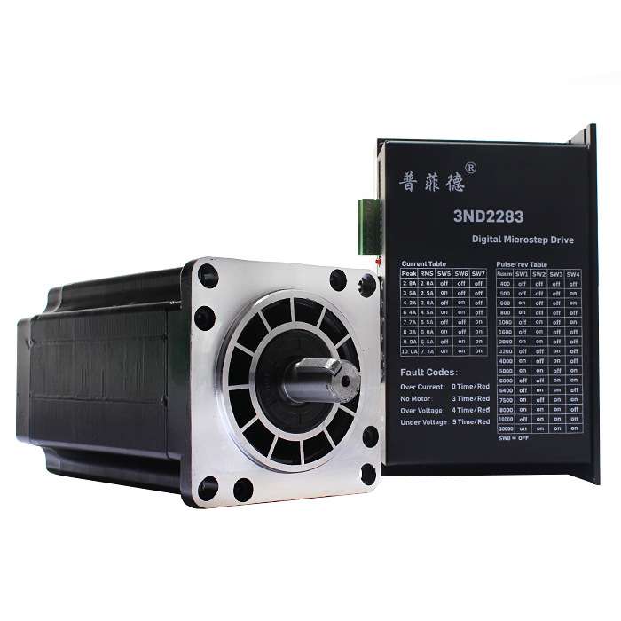 三相110步进电机套装 110BYG350E 扭矩25N.m +驱动器3ND2283 220V