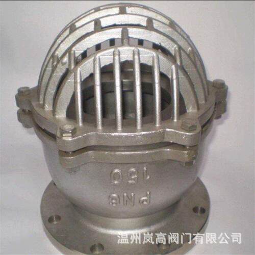 制造H42W-6P不锈钢材质水泵吸水逆止阀法兰连接DN100