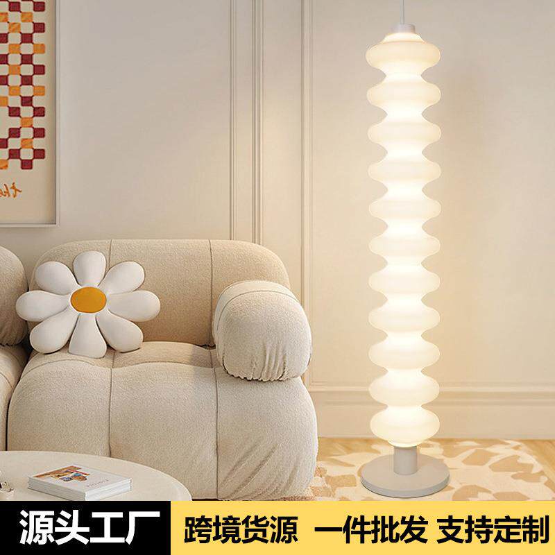 葫芦落地灯客厅高级感北欧沙发旁卧室中古奶油风装饰氛围立式台灯