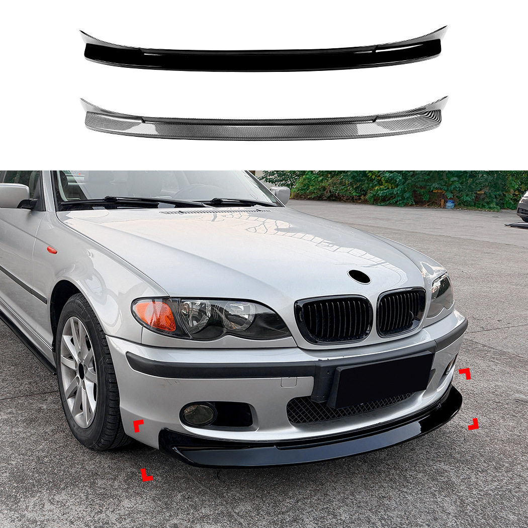适用宝马3系E46 M Sport 1998-2005前杠前唇前铲扰流板跨境改装